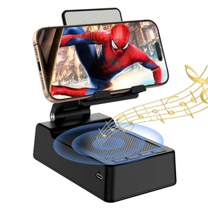 Cadeaux pour Homme,Support Téléphone Portable avec Haut-Parleur Bluetooth Sans Fil Base Antidérapante... - Photo 1 sur 7