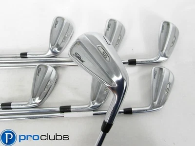 TITLEIST '2021 T100 FORGED IRONS 4-PW STEEL PROJECT X 6.5 X-FLEX #461249 - Image 1 of 4