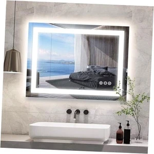 32x24 LED Bathroom Mirror, Frontlit & Backlit, Wall Vanity Mirror with Lights, - Picture 1 of 8