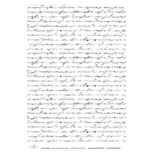 ITD Reispapier Decoupage Bastelpapier Softpapier, Handschrift R053 - Bild 1 von 1