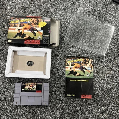 Capcom's Soccer Shootout SNES Super Nintendo CIB Complete In Box 100% Authentic - Image 1 of 4