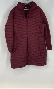 Lands' End Womens Red Long Sleeve Pockets Full-Zip Puffer Jacket Size XL - Picture 1 of 6