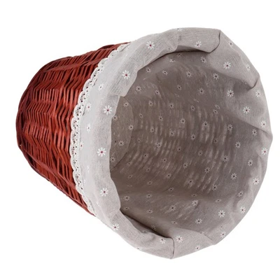  Handgewebter Rattan-Wäschekorb, Weiden-Wäschekorb für schmutzige Kleidung, - Bild 1 von 4