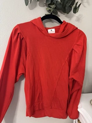 Sudadera con capucha plisada Sundry rubí para mujer talla 0 Foto 1 de 3