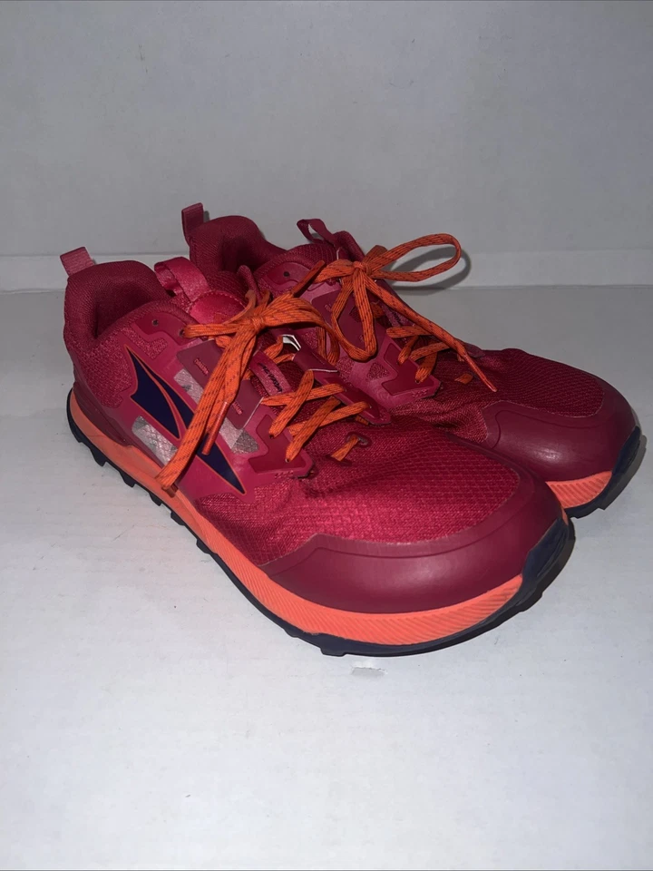 Zapatillas de trail running Altra Lone Peak 7 para mujer en rojo oscuro/naranja, 10,5 Foto 1 de 4