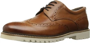 Oxford Rockport Marshall punta de ala para hombre coñac 7W - Imagen 1 de 5