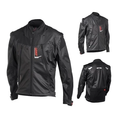 Enduro Jacke Leatt 4.5 Lite schwarz grau leicht Offroad Jacket Motorrad-Jacke - Bild 1 von 4