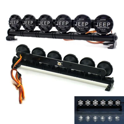 1x Dachleuchten 6 LED Roof Light Bar für RC TRX-4 SCX10 AX90046 D90 Wraith JEEP - Bild 1 von 4