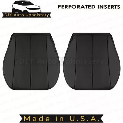 1999 to 2003 For Toyota Camry Solara Left & Right Bottom Leather Seat Covers Blk - Image 1 of 4
