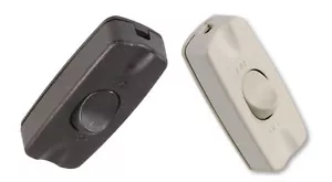 Luce da tavolo interruttore a rocker in linea luce bianca nera 2A 2 core accesa - Foto 1 di 10