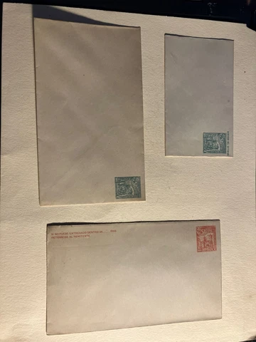 12 Late 1800s Salvador Stamped Envelopes - 1, 2, and 5 Centavos Cover