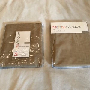 Martha Stewart Nuevo con Etiquetas en Paquete Bronceado Muy Ligero 2 Paneles Transparentes, 60" x 84" - Imagen 1 de 5