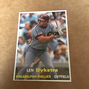 Len Dykstra Phillies #60 1990 SCD Baseball Card Price Guide Oddball - Picture 1 of 2