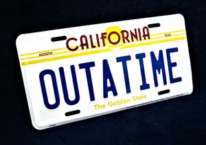 OUTATIME California -*US MADE* Embossed Metal License Plate Car Auto RV Tag Sign - Picture 1 of 9