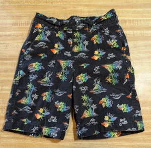 365 Kids Garanimals Boys Size 6 Cotton Blend Elastic Waist Blue Hawaiian Shorts - Picture 1 of 2