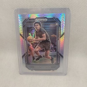 2023-24 Prizm Draft Basketball Amen Thompson base Hyper Prizm RC  # 4 Rockets