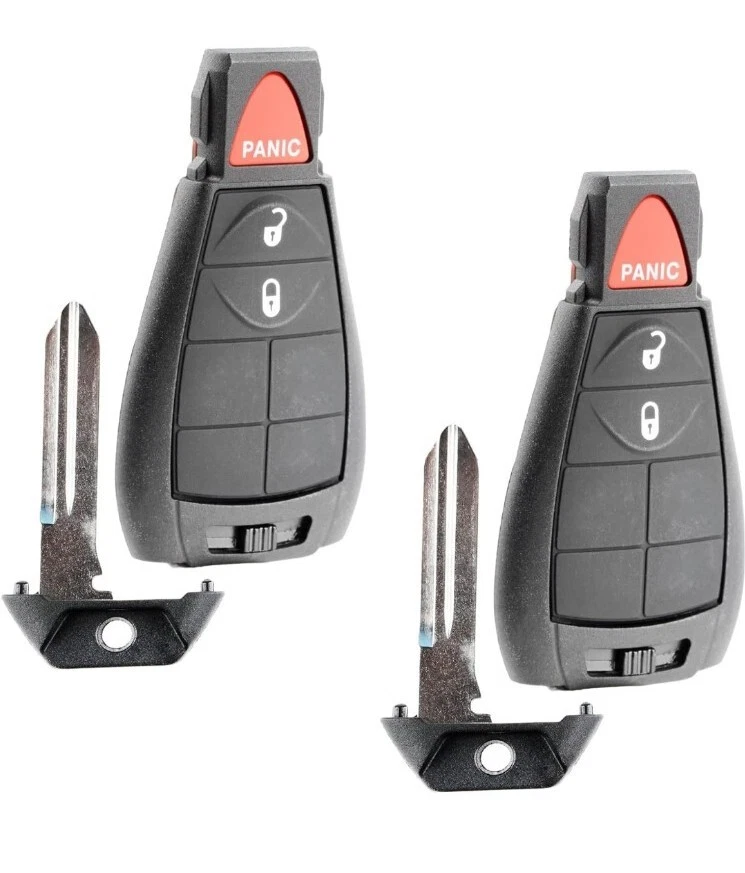 3-Button Fobik Key Fits 2008-2016 Jeep Chrysler /PN: 56046733AE / IYZ-C01C - Image 1 of 1