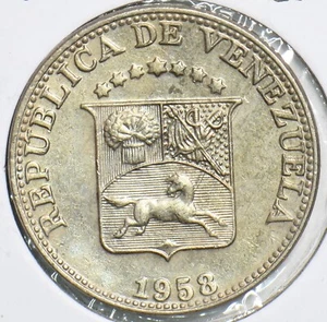 Venezuela 1958 12 1/2 Centimos Horse 240500 combine shipping - Picture 1 of 2