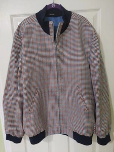 Bullock & Jones Blair check Blouson Full zip Sweatshirt NWT super130 wool - Picture 1 of 5
