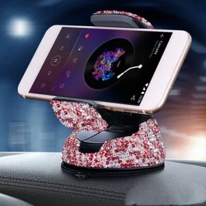 Crystal Rhinestone 360 Degree Car Phone Holder for Car Dashboard, Vents - Zdjęcie 1 z 11
