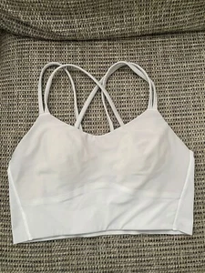 Lululemon Like a Cloud Bra Light Support A/B Cup Size 2 Light Gray Crop - Picture 1 of 8