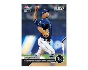 Shane McClanahan 2020 MLB TOPPS NOW Card 368 first pitchers debut in postseason