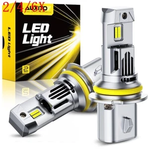 2/4/6X 33000LM 9007 HB5 High Low Dual Beam Combo LED Headlight Bulbs Canbus - Picture 1 of 27