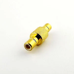 1 Stück Neu Gold SMB Stecker auf SMB Stecker Gerade RF Adapter Steckverbinder - Bild 1 von 6