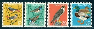 Switzerland 1971 Redstart, bluethroat,peregrine falcon,mallard,birds,Mi. 960,MNH - Picture 1 of 1