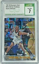 Anfernee Hardaway 1997-98 Bowman’s Best #69 ATOMIC REFRACTOR CSG 7 Orlando Magic