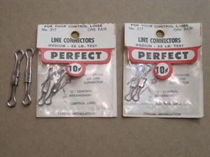 PERFECT Model Airplanes (2) #227 Large and (4) NOS #217 Medium LINE CONNECTORS - Picture 1 of 5