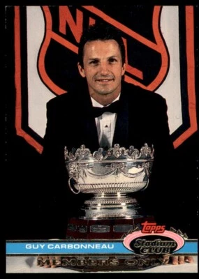 1991 Topps Stadium Club #NNO Guy Carbonneau - Image 1 of 2