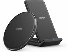 Set of 2 Anker Powerwave 10 Pad & Stand Wireless Charger (black)