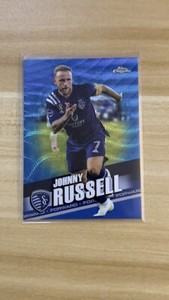 2022 Topps Chrome Card MLS Johnny Russell Blue Wave Refractor /199 #49