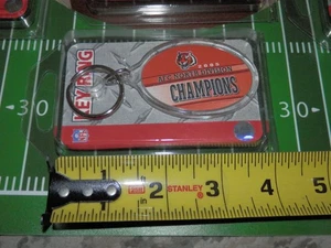 2005 Cincinnati Bengals AFC Division Champs Schlüsselanhänger Menge 6 neu Vintage NFL Lot C - Bild 1 von 6