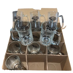 Schwere Glas Bierkrüge Krüge Boulevard Brauerei KC Costa Mexicana Logos Neu - Bild 1 von 9