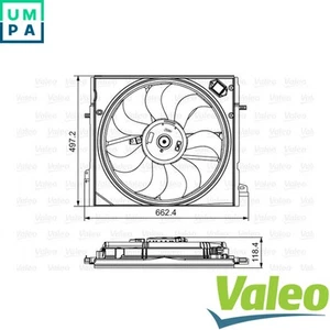 FAN RADIATOR 696583 FOR RENAULT KADJAR NISSAN QASHQAI/II/SUV H5H470/490 1.3L - Picture 1 of 6