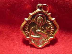 St Gerard Mayella Medaille goldfarben Aluminium Nationalheiligtum 1" sq - Bild 1 von 1