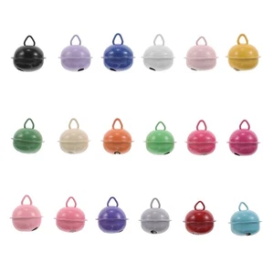 80 Stck. bunt bemalte Glocken Katze Haustier Halsband Anhänger Christbaumschmuck - Bild 1 von 12
