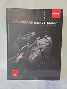 Rhinowalk Black Touring Motorcycle Seat Bag Waterproof MT1428 New - Foto 1 di 8