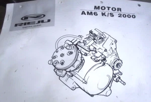 MANUAL CATÁLOGO PIEZAS MOTOR RIEJU AM6 K/S 2000 - Imagen 1 de 1