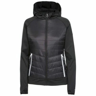 Trespass Womens/Ladies Finito Fleece Jacket TP5269 BLACK SIZE SMALL BNWT VALUE! - Image 1 of 2