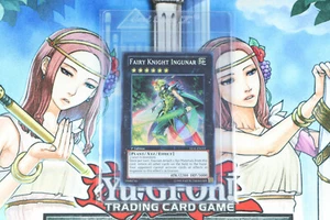 Yugioh Fairy Knight Ingunar LVAL-EN055 1st Edition Super Rare - Imagen 1 de 2
