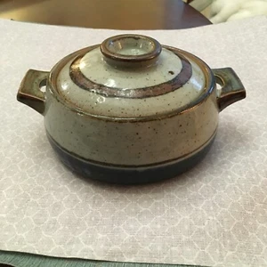 Vintage OTAGIRI Japan Blue Mariner Stoneware Round Covered Casserole Dish - Picture 1 of 13