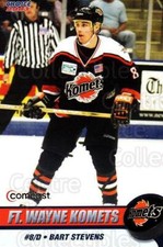 2002-03 Fort Wayne Komets Choice #19 Bart Stevens