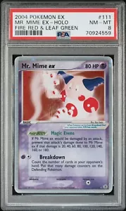 PSA 8 2004 Pokemon MR. MIME EX 111/112 Holo Ultra selten EX Fire rot & blattgrün - Bild 1 von 2