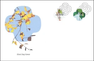 Autumn Birch Tree Leaves Finland Mint FDC 2011 - Picture 1 of 1