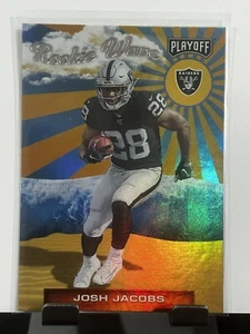 2019 Panini Playoff Josh Jacobs 6 Rookie Wave Holo Las Vegas Raiders - Picture 1 of 2