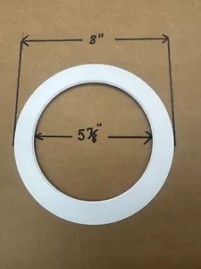 6 - White Goof Trim Ring for 6" Inch Recessed Can Lighting Down Light Rings OS - Picture 1 of 7