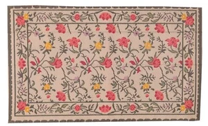 Puppenhaus 16,5 cm x 9,8 cm länglicher Blumenteppich Tumdee Maßstab 1:12 Matte Teppich 3948 - Bild 1 von 7